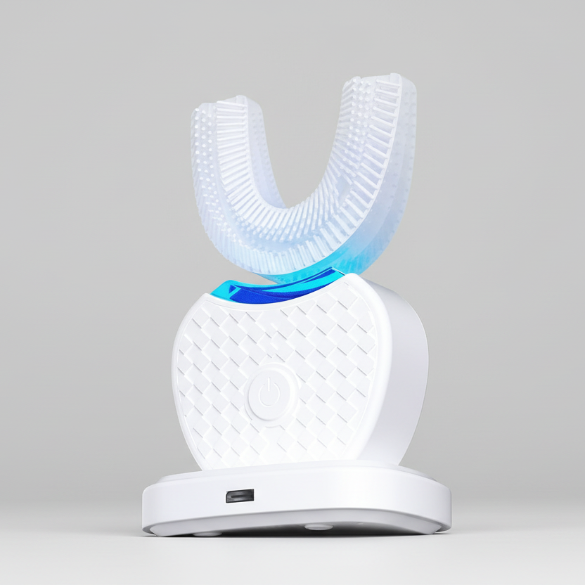 Cepillo dental eléctrico en forma de U